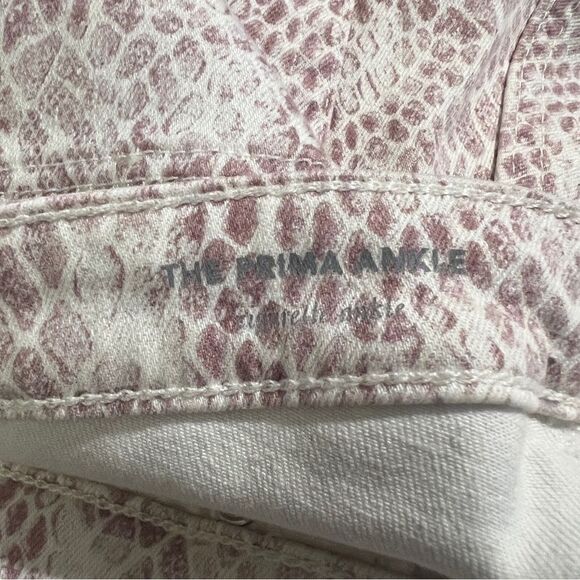 AG Adriano Goldschmied Prima Ankle Jeans Skinny Python Snake Print Size 28 $198 - Picture 11 of 15